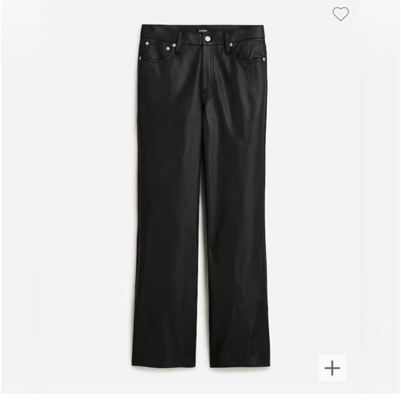 J. Crew Faux Leather Wide-Leg Pant - Picture 4 of 11
